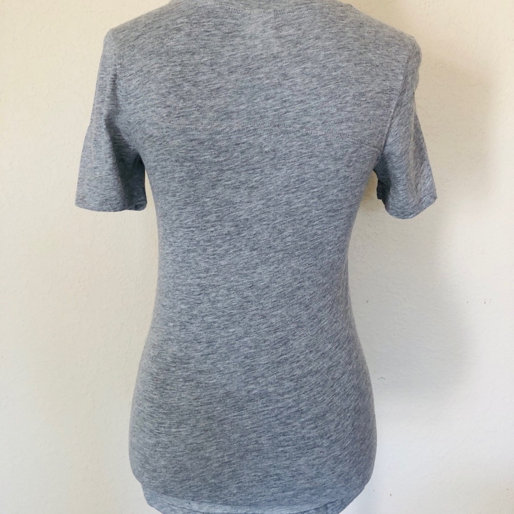 Victoria's Secret Gray Tee with Purple Sequin Accents - Picture 4 of 5
